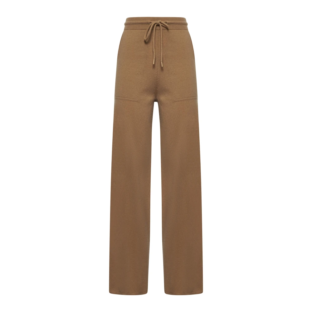 Max Mara Kameel Gebreide Sweatbroek Brown Dames