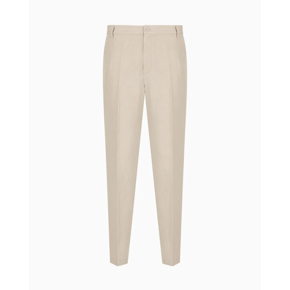 Armani Exchange Mannelijk Beige Broeken Heren, W33, Katoen, Chino Broek
