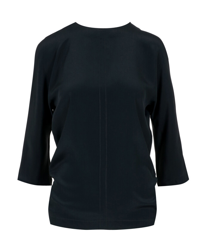 haut-noir-en-coton-col-rond