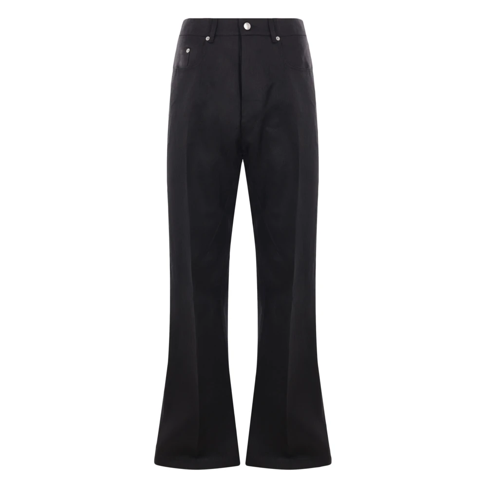 Rick Owens Wide Leg Jeans Black Heren