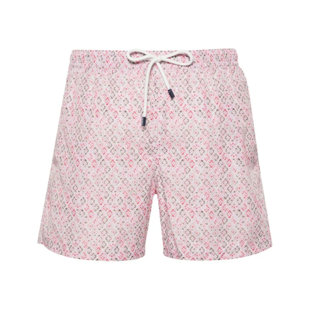 Fedeli Strandkleding met Grafische Print Pink Heren
