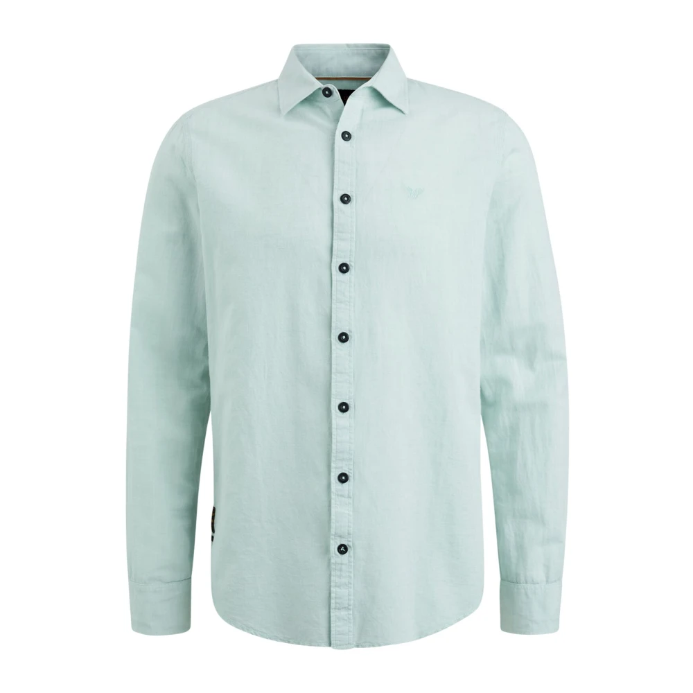 PME Legend Overhemd- PME L S Shirt Ctn Linen Green Heren