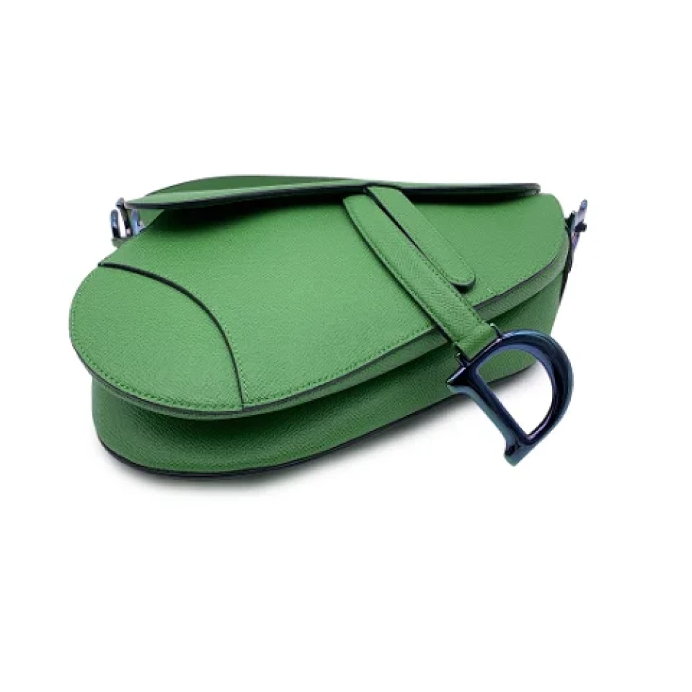 Dior Vintage Pre-owned Leather dior-bags Green Dames