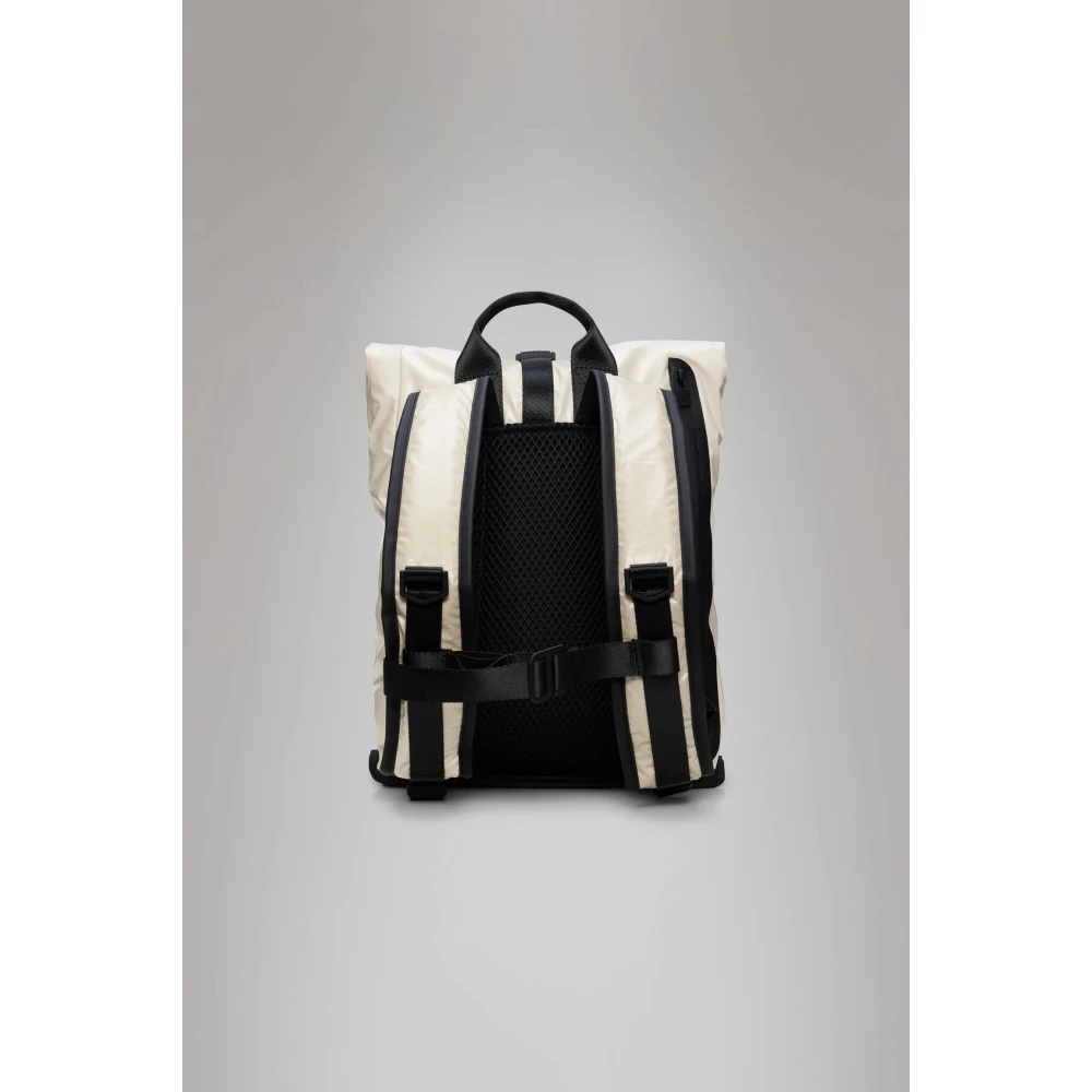 Rains Technische Rugzak Roltop Compressiesysteem White Unisex