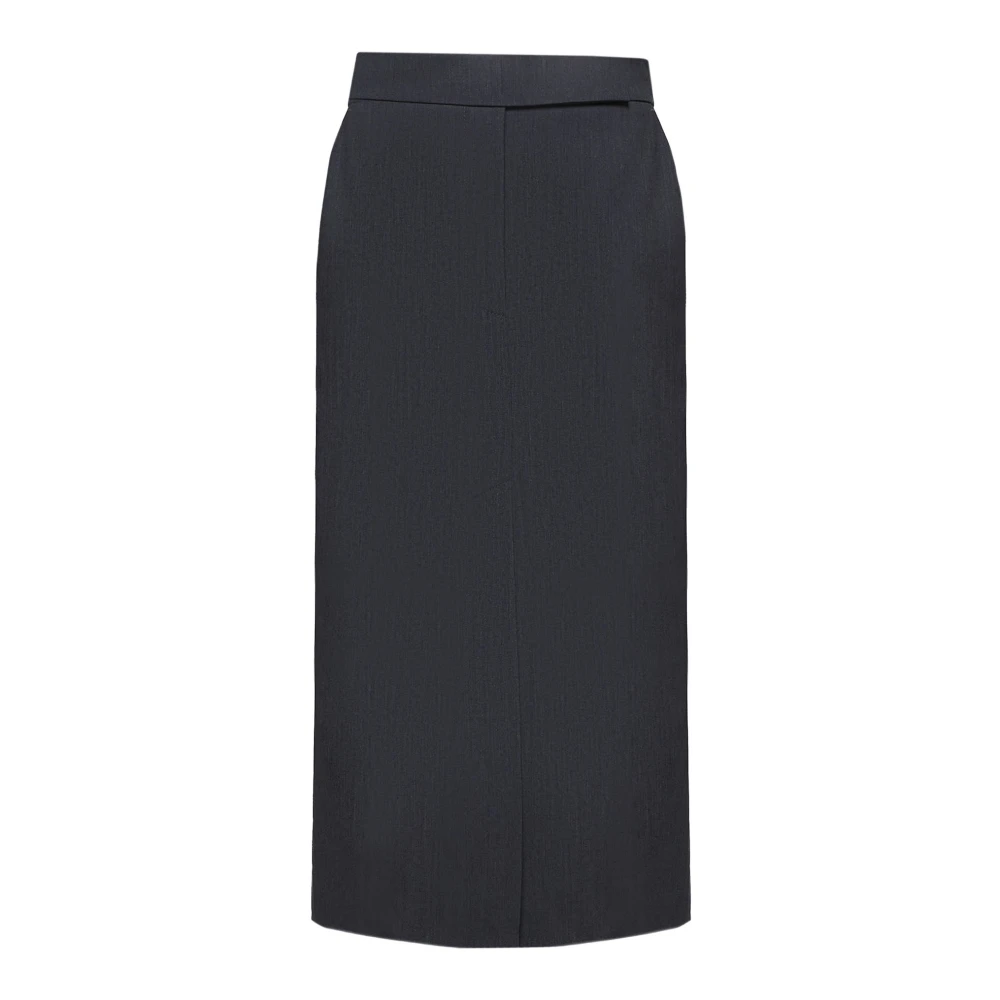 Blanca Vita Grijze Rok met Dubbele Split Gray Dames