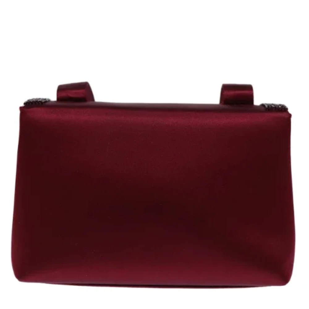 Chanel Vintage Pre-owned Fabric chanel-bags Red Dames