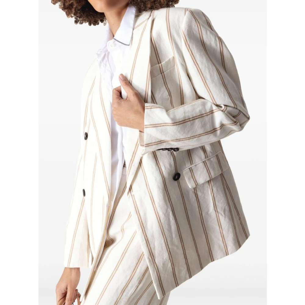 BRUNELLO CUCINELLI Stijlvolle Jassen voor Mannen White Dames
