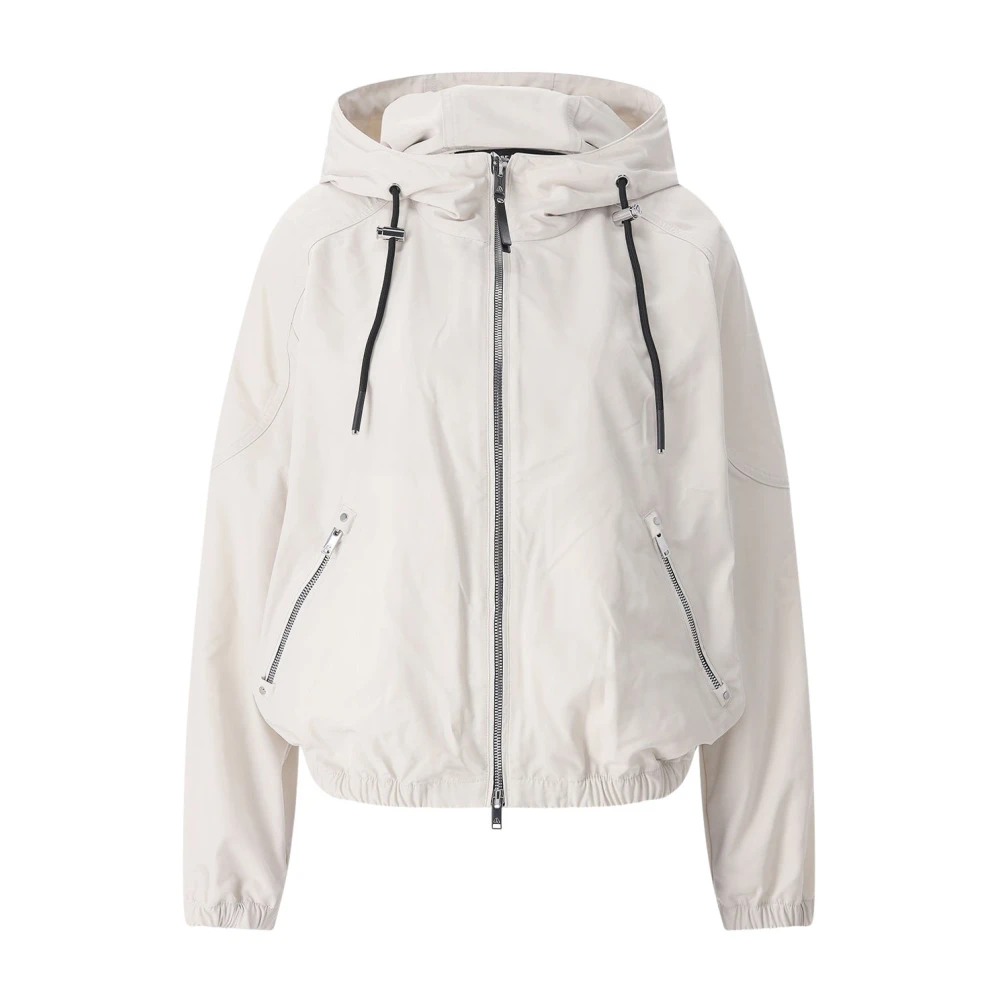 Moose Knuckles Women's Beige Bomber Jackets, M, Elevate Kapuzenjacke