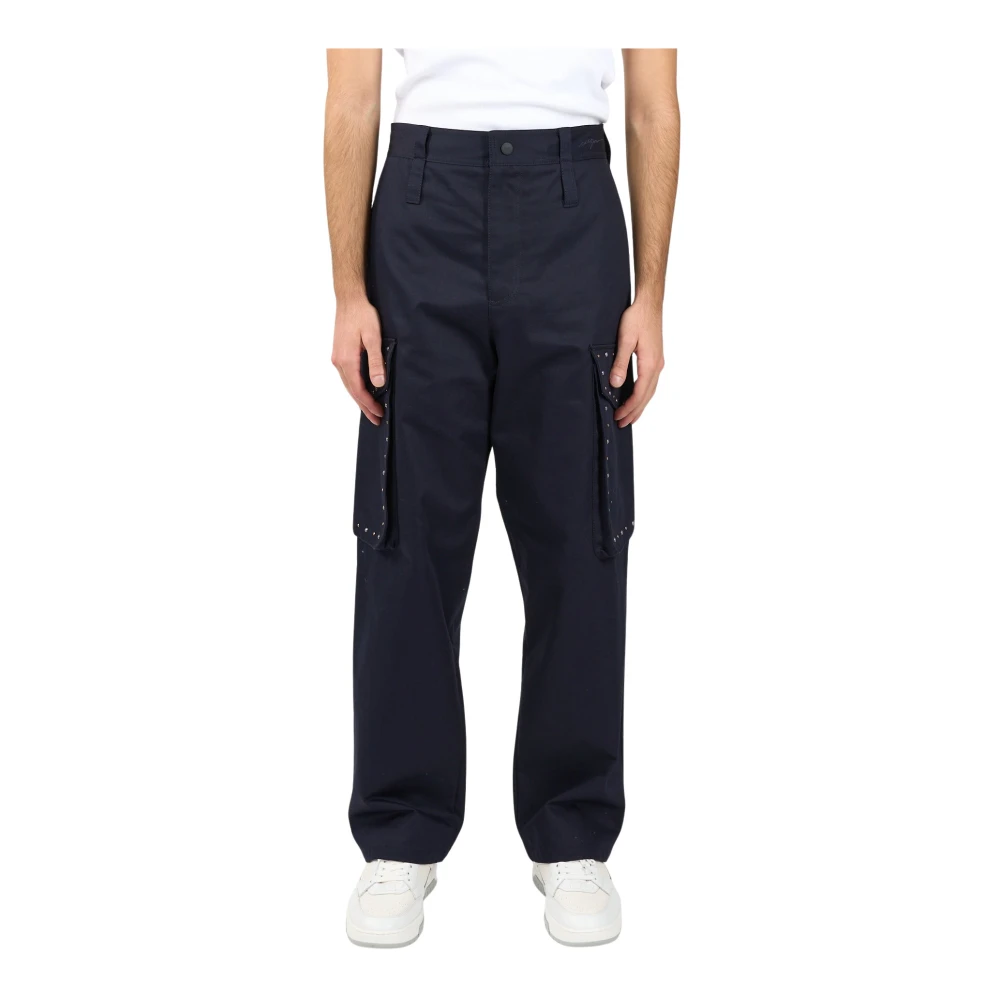 Msgm Cargo broek met studs Blue Heren