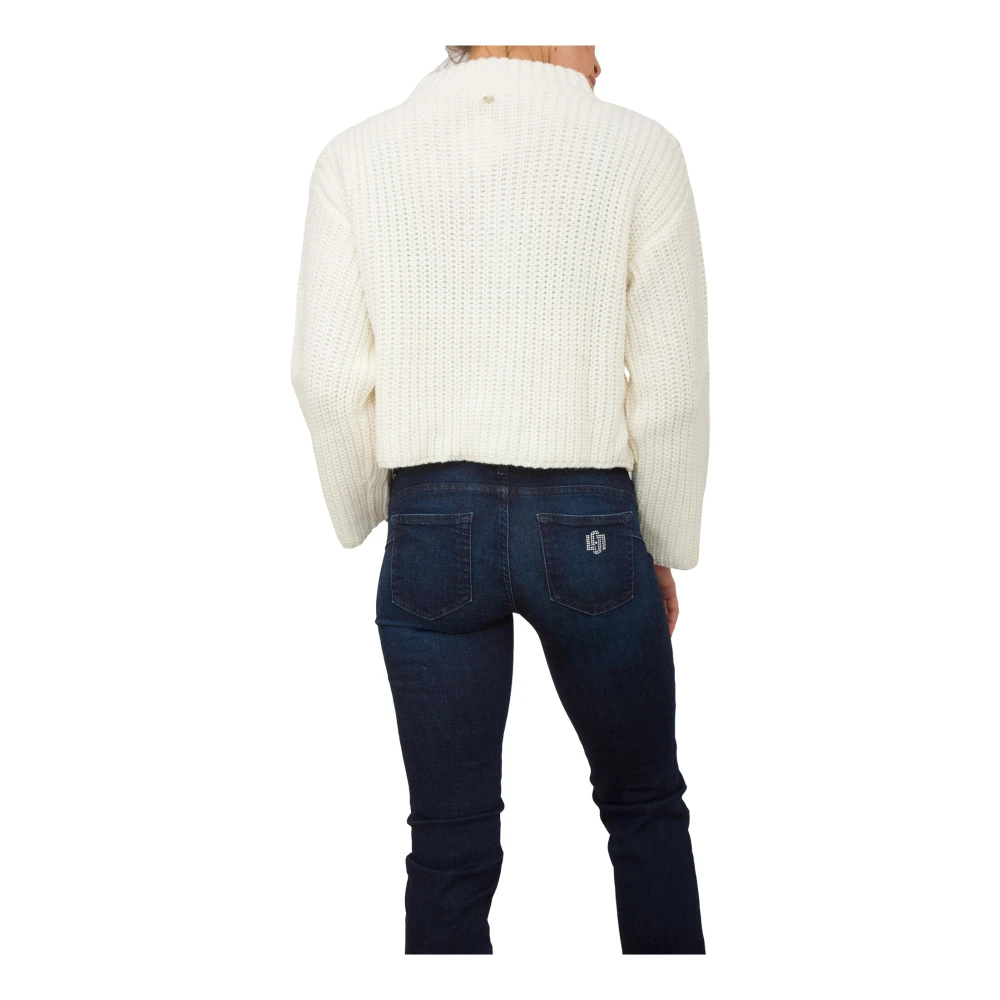 Liu Jo Witte Trui met Moderne Stijl White Dames