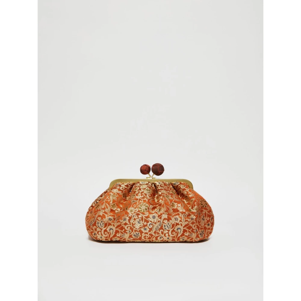 Max Mara Weekend Zijden Pasticcino Schoudertas Brown Dames