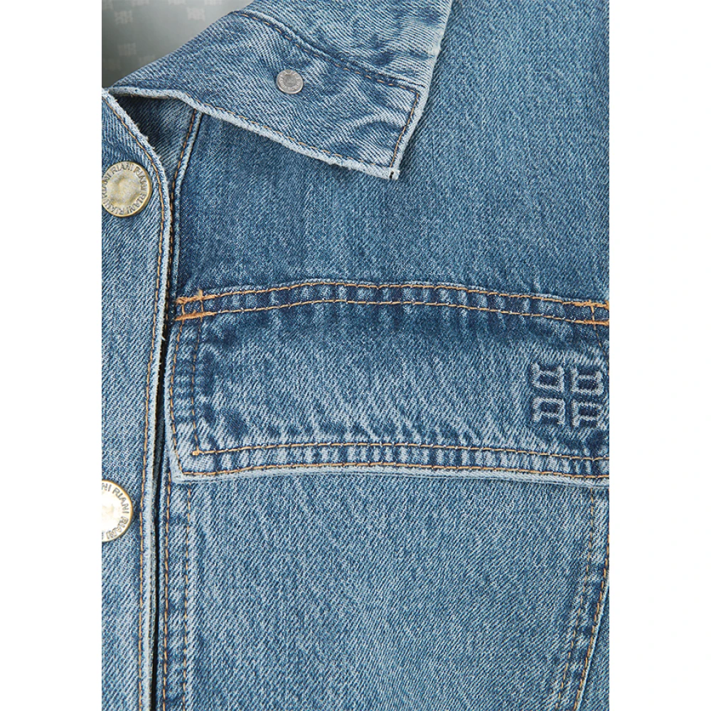 RIANI High Neck Denim Jas Blue Dames