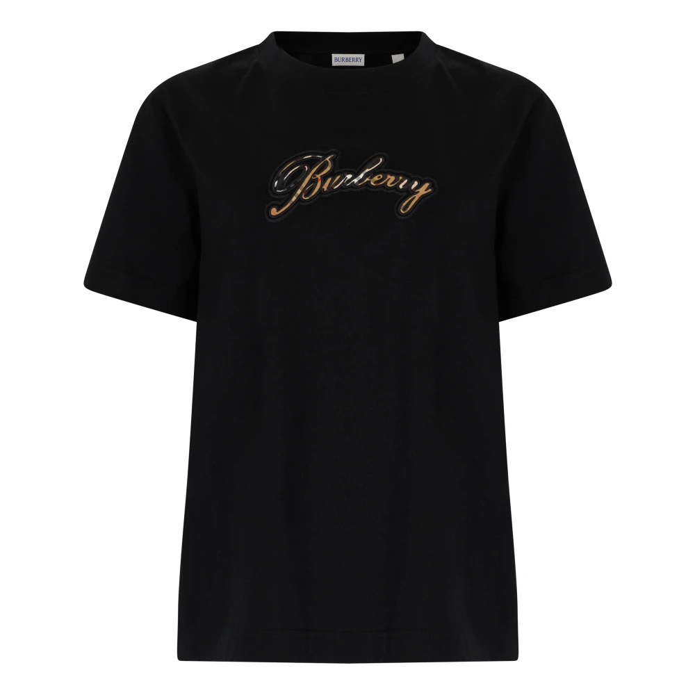 Burberry Women's Black T-Shirts, Xl, Frankie Logo T-Shirt