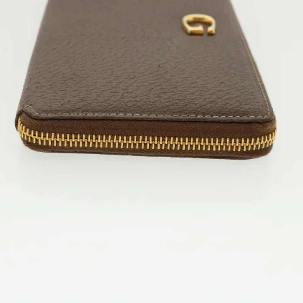 Gucci Vintage Pre-owned Leather wallets Brown Dames