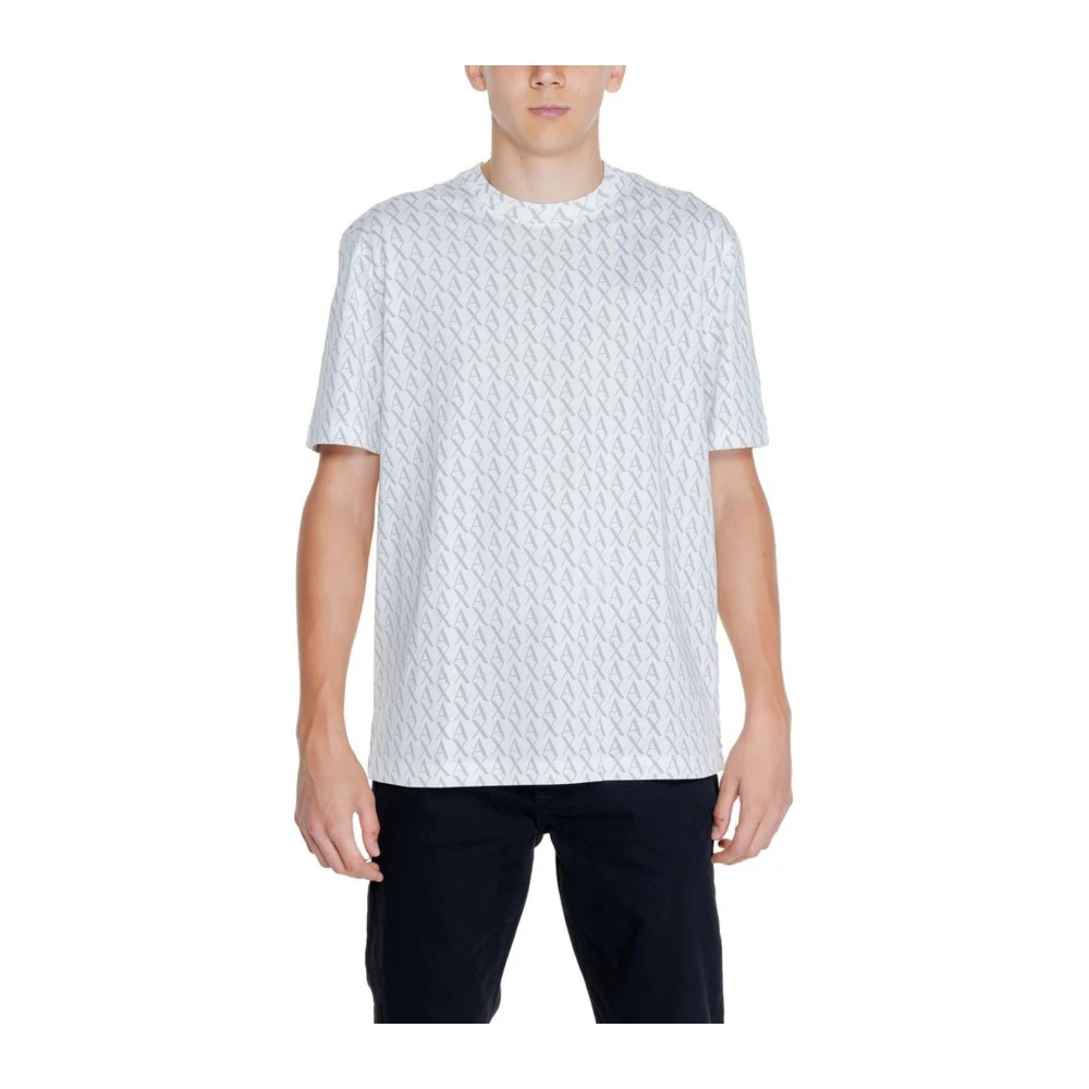 Armani Exchange Wit Klassiek Katoenen T-Shirt White Heren