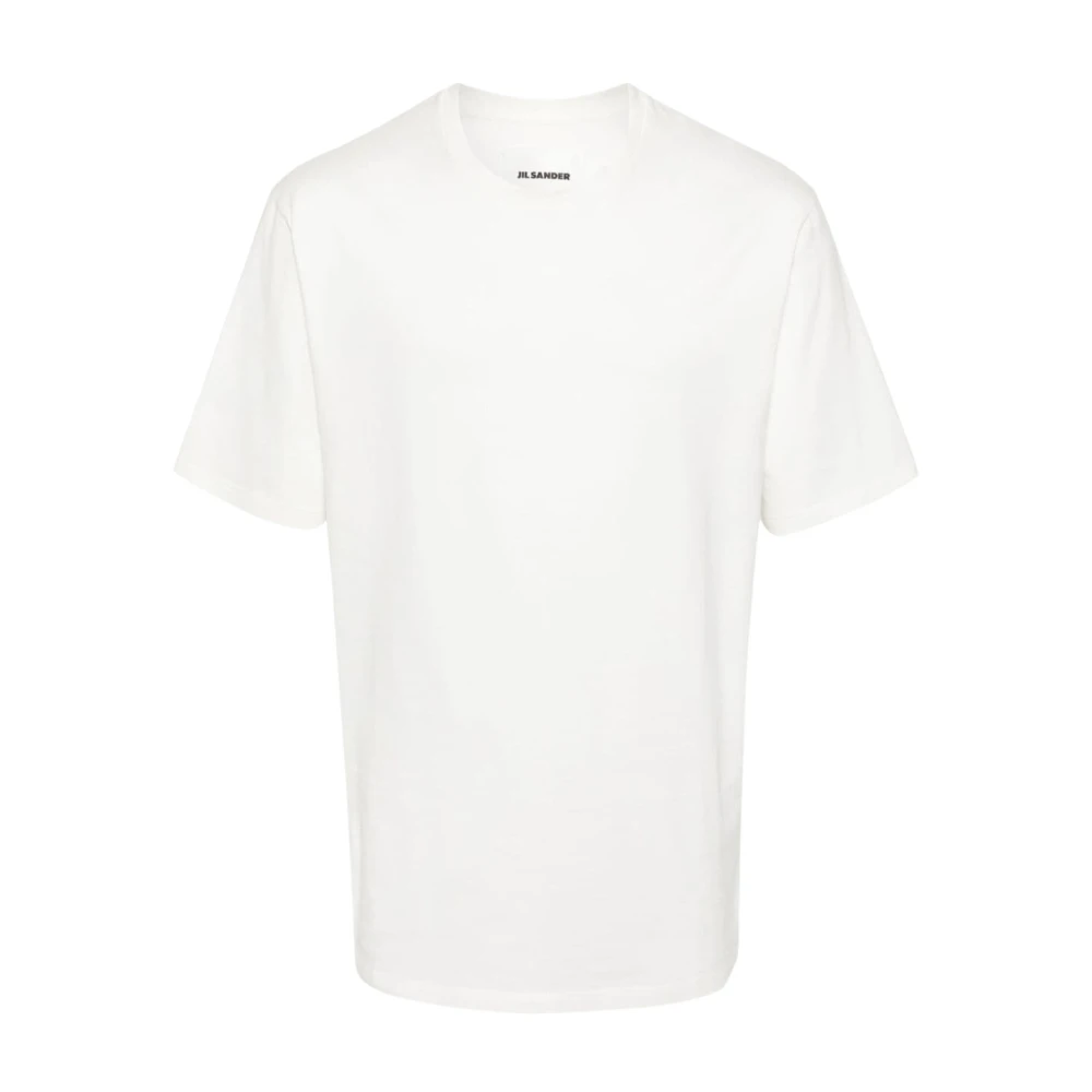 Jil Sander Seizoensgebonden grafische print T-shirt White Heren