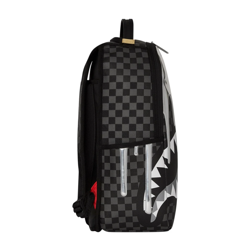 Sprayground Metallic Drips Deluxe Rugzak Gray Unisex