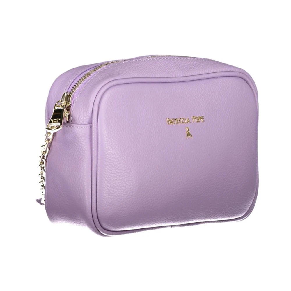 PATRIZIA PEPE Verstelbare schoudertas met ritssluiting Purple Dames