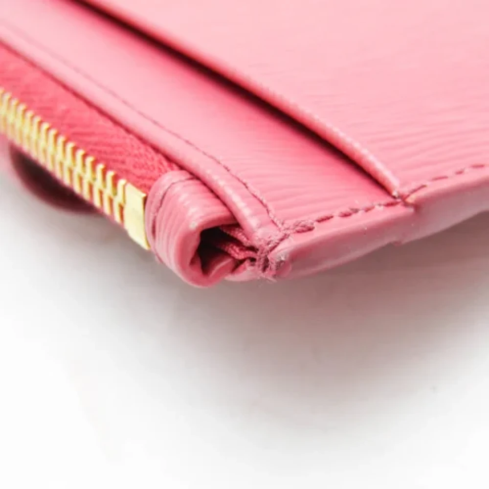 Prada Vintage Pre-owned Leather wallets Pink Dames