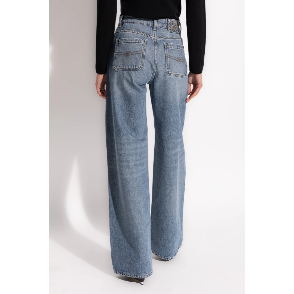 Blumarine Wijde type jeans Blue Dames