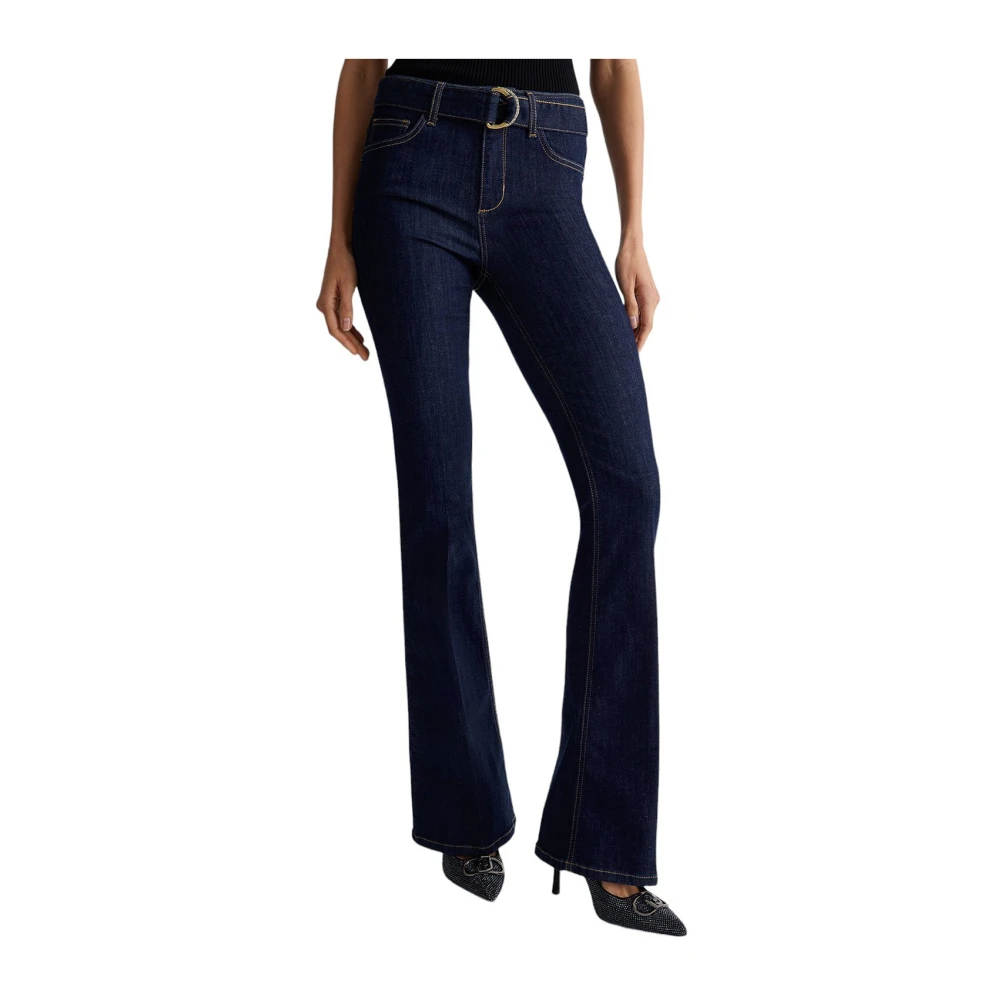 Liu Jo Denim Broek Normaal Wassen Blue Dames