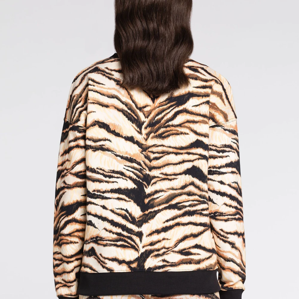 Roberto Cavalli Vrijheid-Print Sweatshirt Ronde Hals Lange Mouwen Multicolor Dames