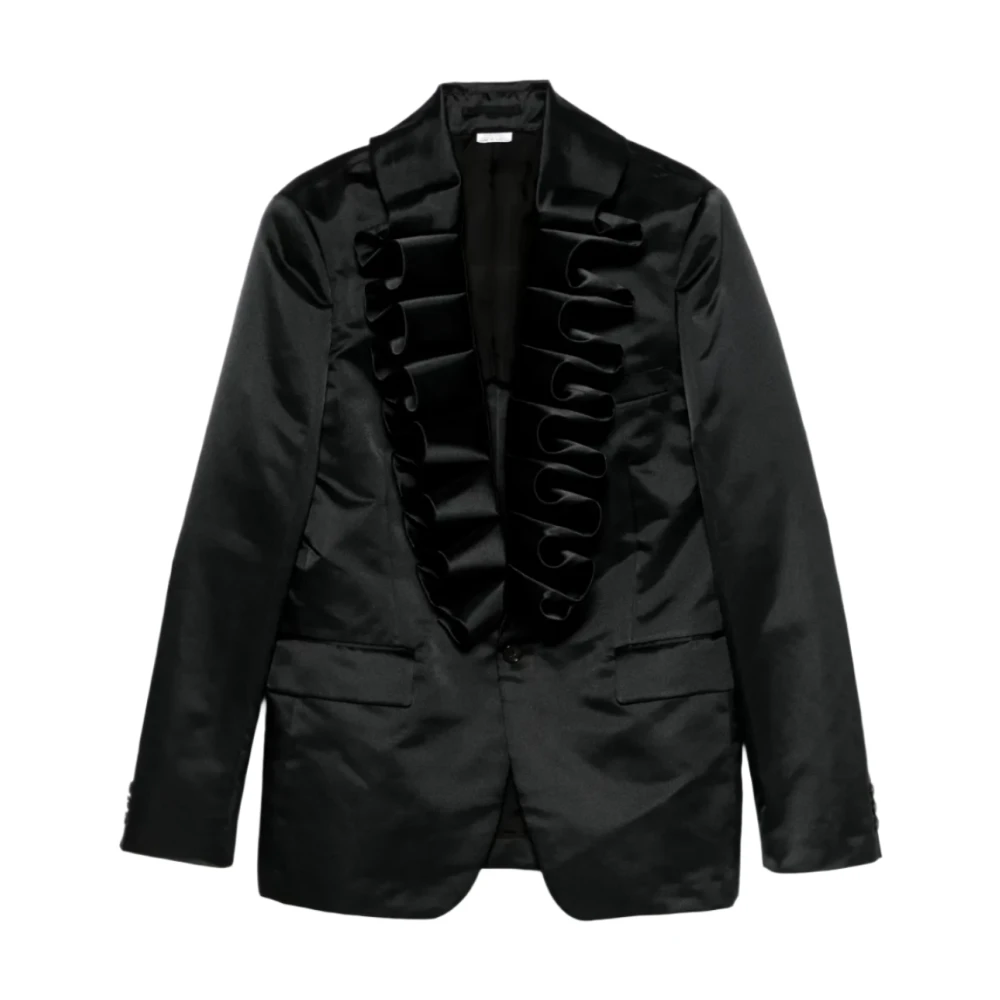 Comme des Garçons Dynamische Ruffle Blazer Black Heren