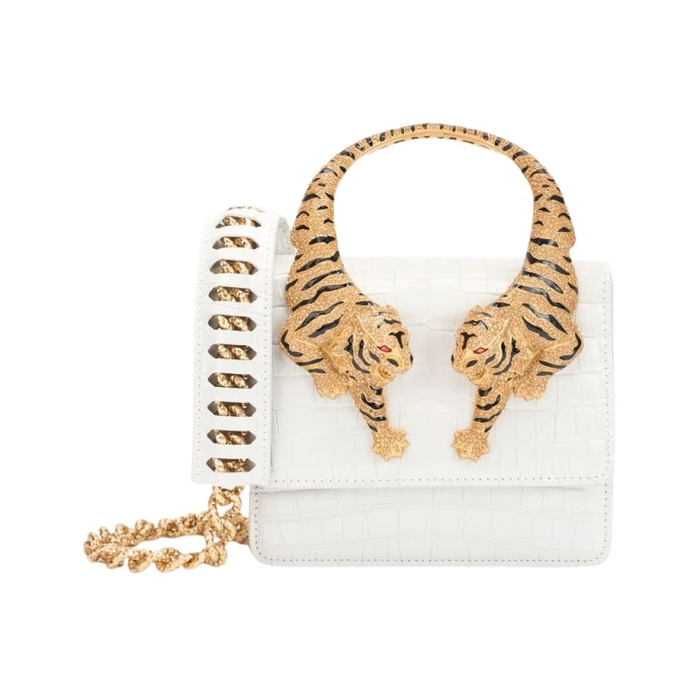 Roberto Cavalli White Medium Roar Bag - Female - Cross Body Bags - One Size - Bags