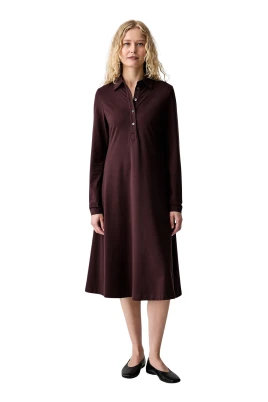 Flared Knit Midi Dress