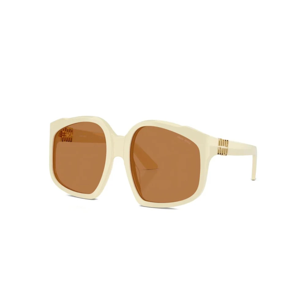 Miu Miu Women's White Mu A07s 21D90q Sunglasses Medium