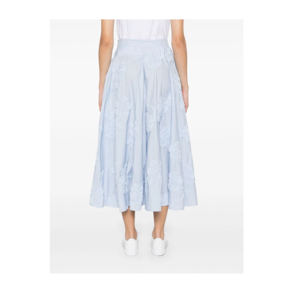 Rotate Birger Christensen Midi Rok Blue Dames