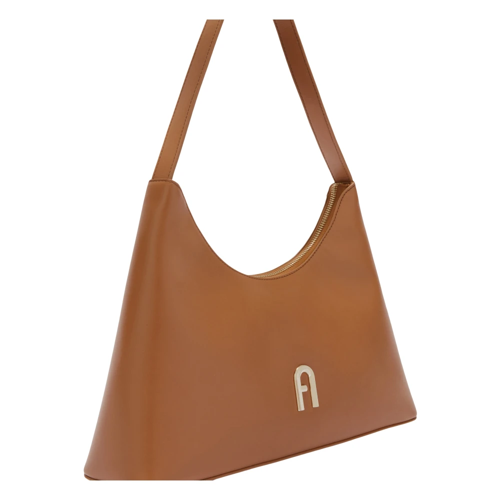 Furla Diamante Schoudertas S Brown Dames