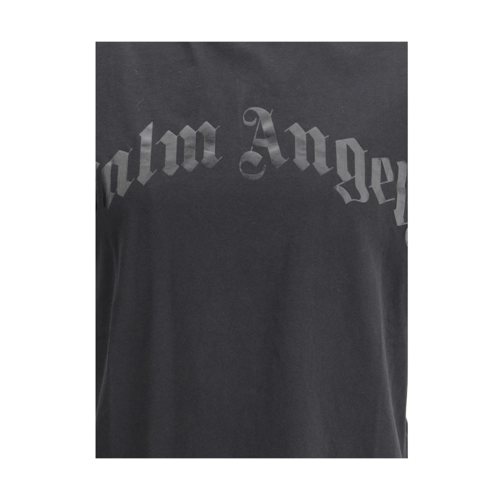 Palm Angels Monogram Rib T-shirt Black Heren