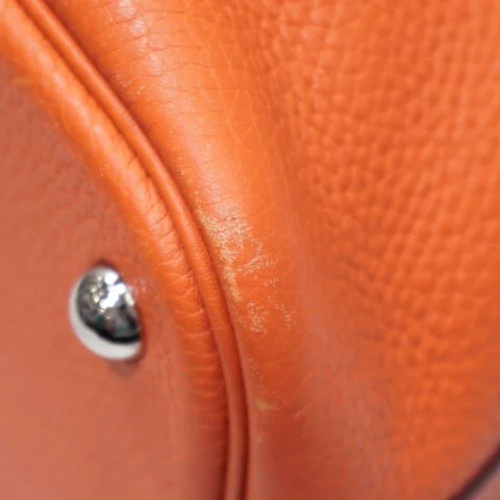 Hermès Vintage Pre-owned Fabric handbags Orange Dames