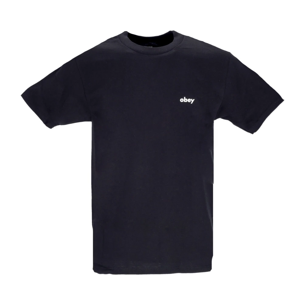 Obey Klassiek Zwart T-shirt Korte Mouw Black Heren