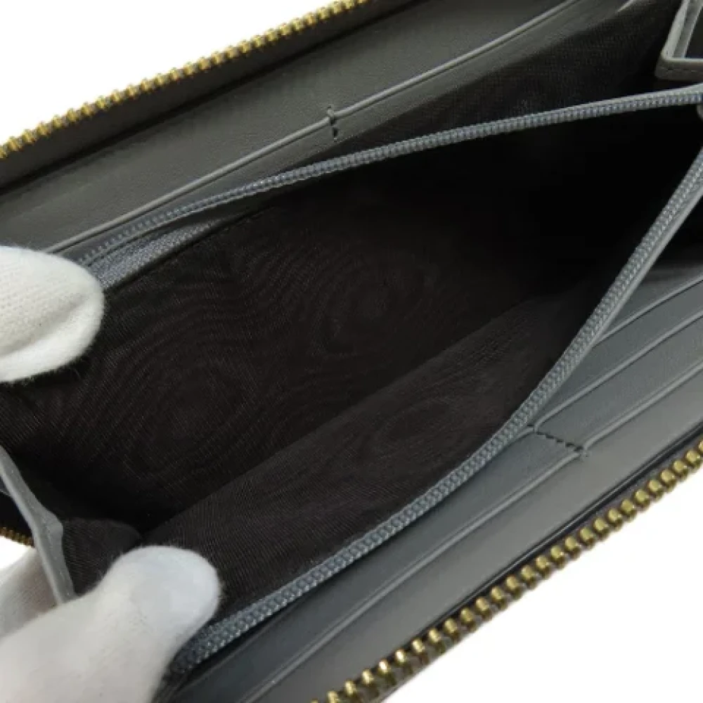 Gucci Vintage Pre-owned Leather wallets Gray Dames