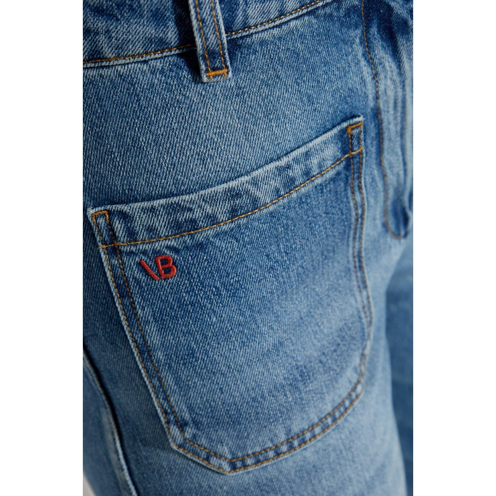 Victoria Beckham Jeans met logo Blue Dames
