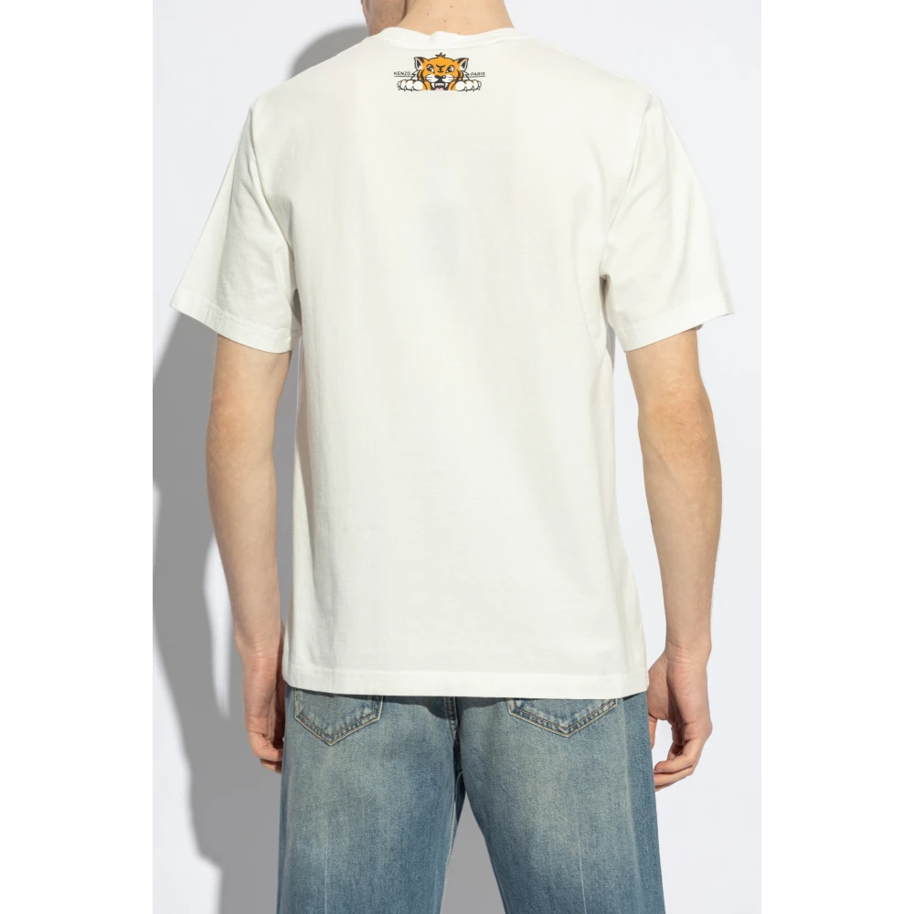 Kenzo T-shirt met print White Heren