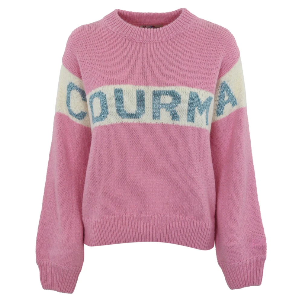 MC2 Saint Barth Roze Trui met Alpaca Wolmix Pink Dames