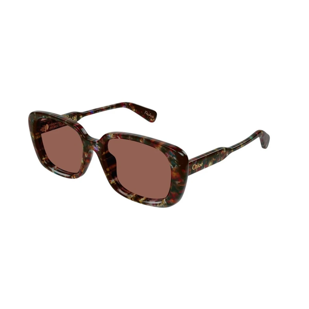Stilfulde solbriller med Havana Brown linser