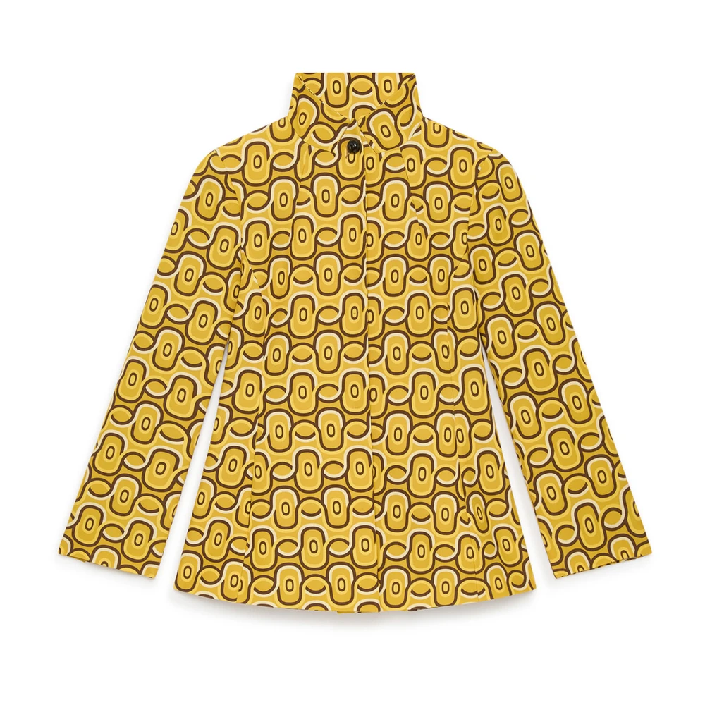 Maliparmi Damen Gelb Rolling Chain Jacket