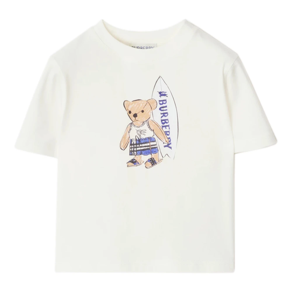 Burberry Unisex White Thomas Bear Cotton T-Shirt