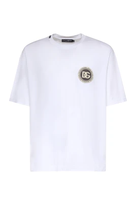 Cotton T-shirt med Patch