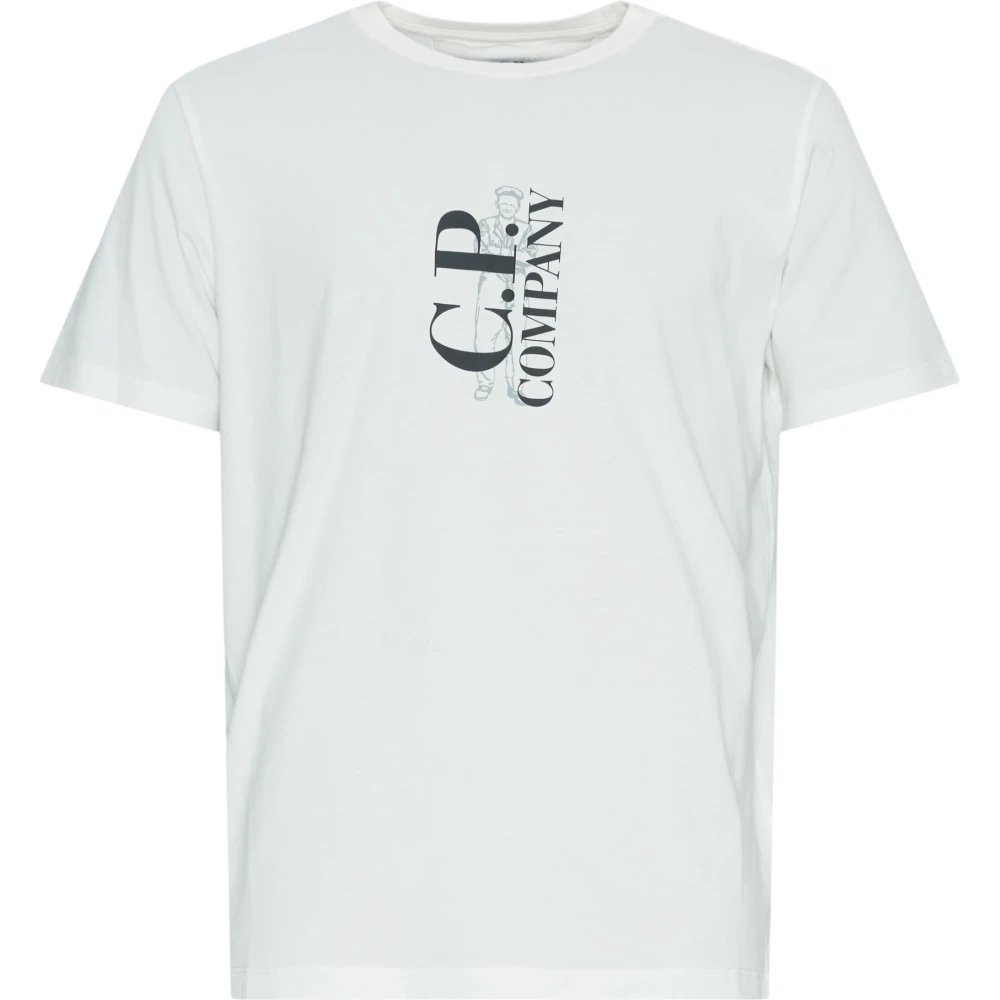 C.P. Company Casual Katoenen T-shirt White Heren