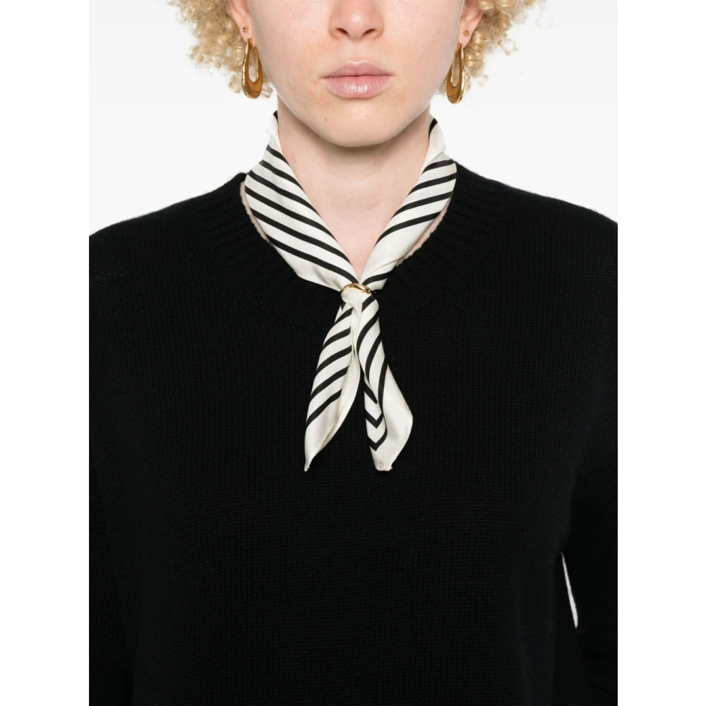 allude Zwarte Sweatshirt Aw24 Damesmode Black Dames