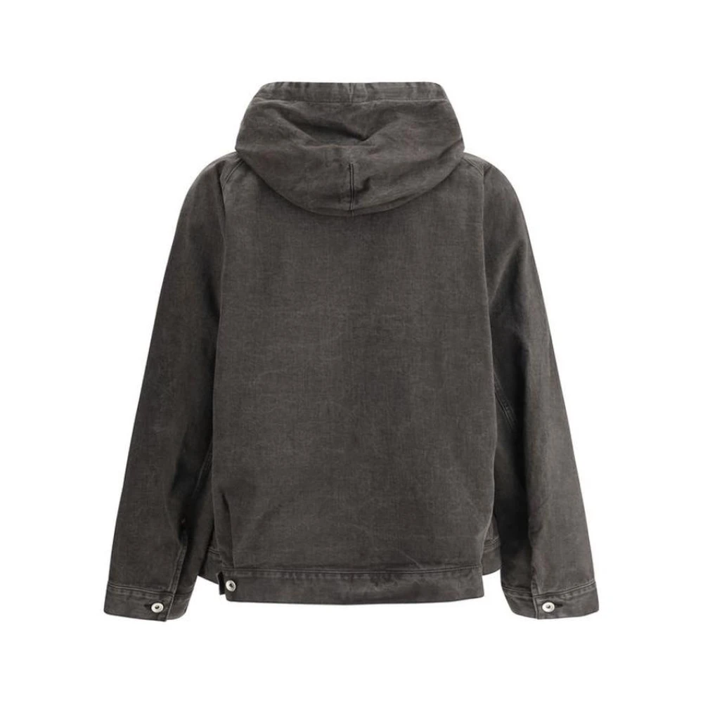 Sacai Urban Hooded Denim Jacket Black Heren