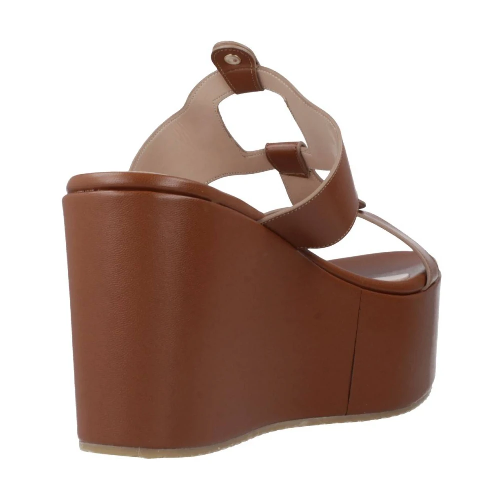 Albano Wedges Brown Dames