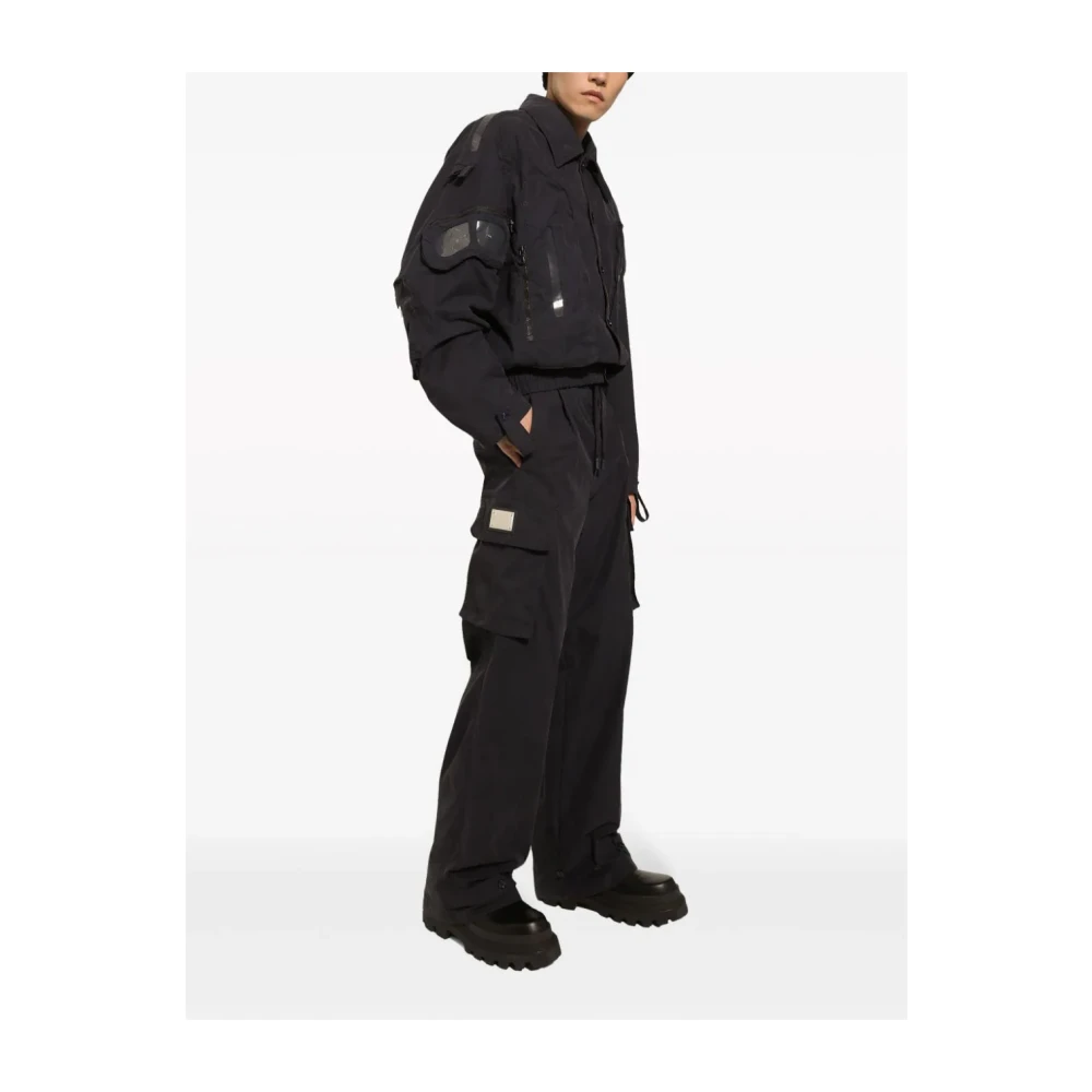 Dolce & Gabbana Blauwe broek met trekkoord en zakken Blue Heren