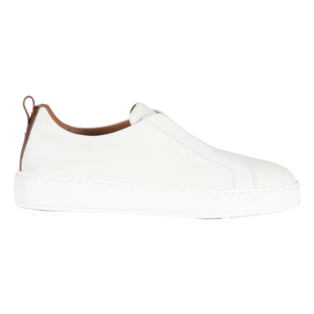 Santoni Cleanic Slip-On Sneaker Heren Schoenen Wit