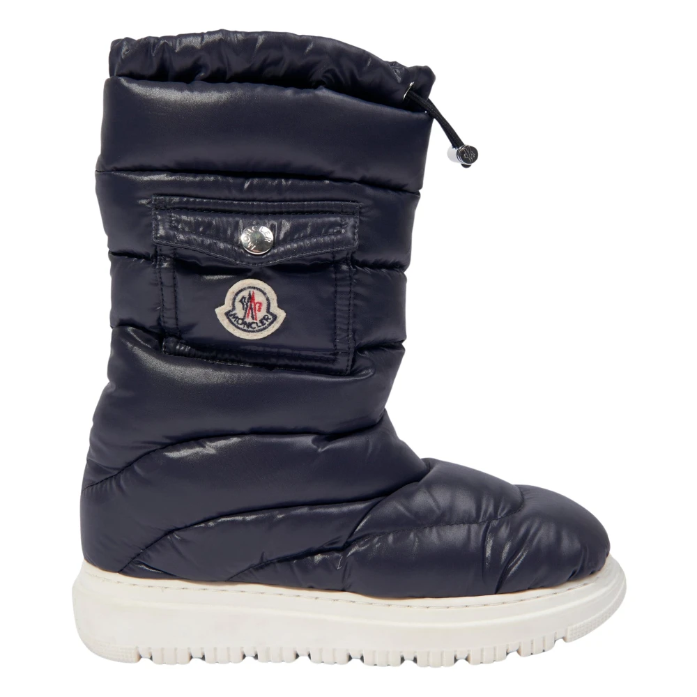 Moncler Unisex Kids Blue Down Padded Pocket Snow Boots - Kids Boots - 36 Eu - Kids